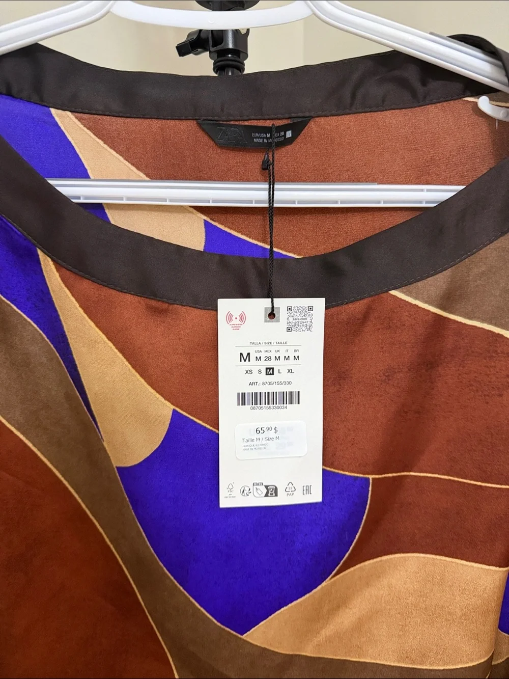Zara Blouse size M BNWT - Picture 2 of 3